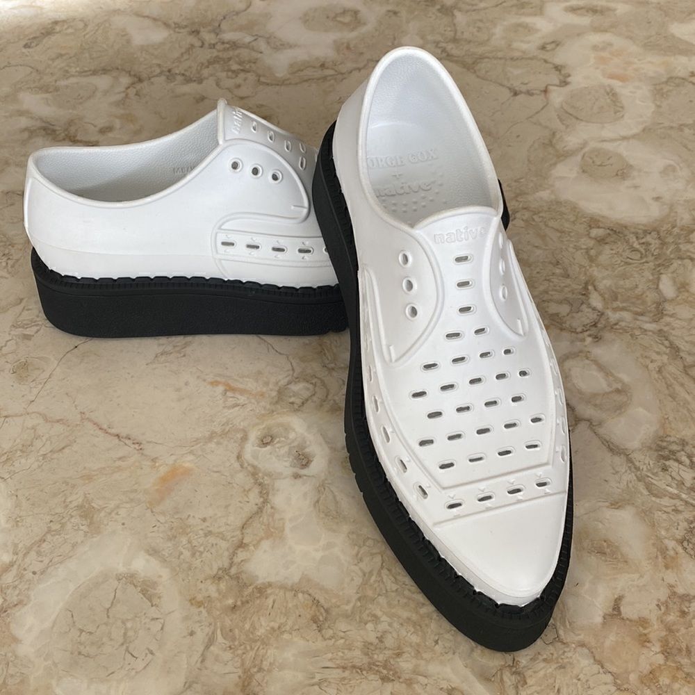 George X Native White Black Platform Creepers - Picture 11 of 15